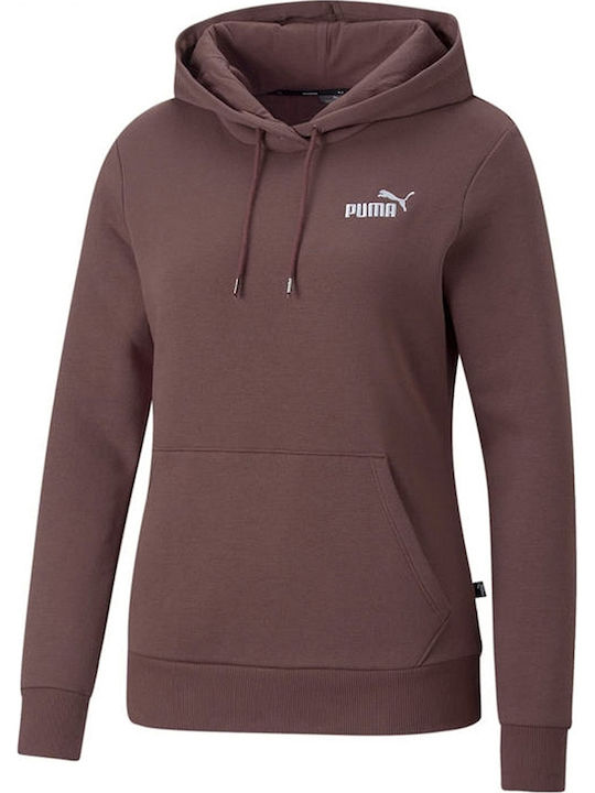 Ess+ Women's Sweatshirt Hooded Brown
