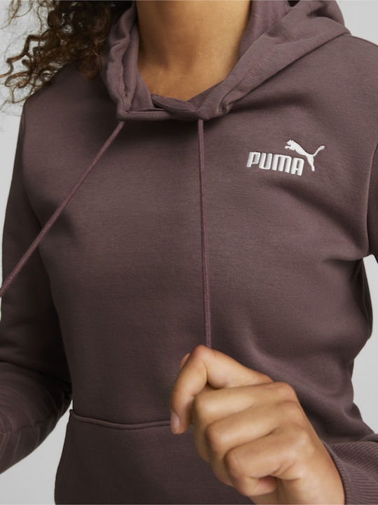 Ess+ Women's Sweatshirt Hooded Brown