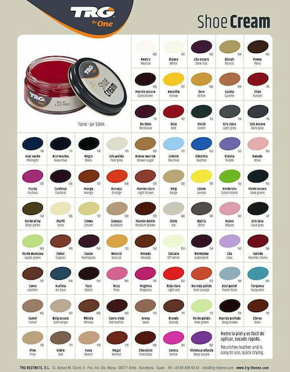 TRG the One Cream Dye for Leather Shoes Dark Beige 50ml