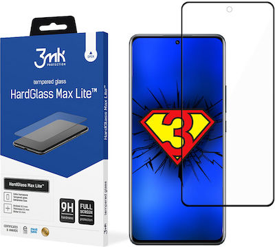 3MK HardGlass Max Lite Full Face Tempered Glass Μαύρο (Xiaomi 12 Pro)