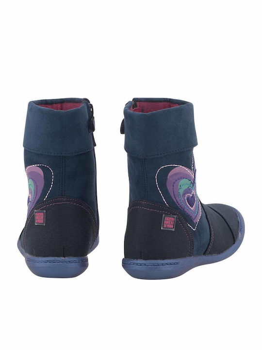Ghete Copii din Suede cu Fermuar Negre