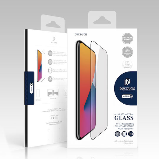 Dux Ducis 9D Full Face Tempered Glass Μαύρο (Poco M4 Pro)