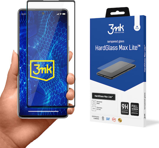 3MK Hardglass Max Lite Full Face Tempered Glass Μαύρο (Galaxy A73)