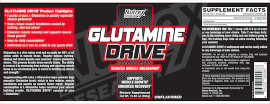 Nutrex Glutamine Drive 300гр Без вкус