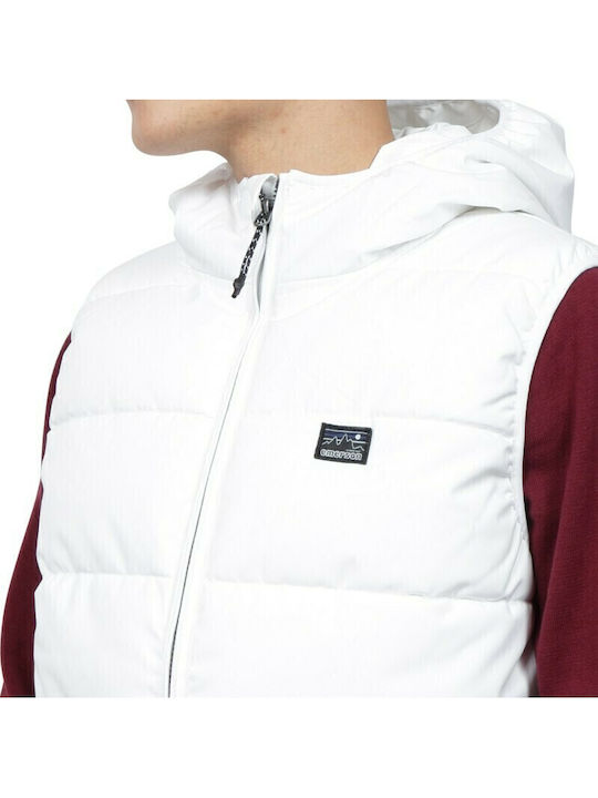 Ärmellos Jacke Puffer Weiß