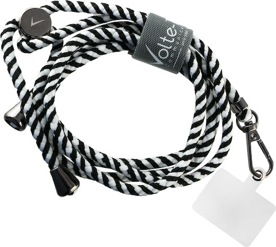 Volte-Tel VT34 Neck Strap Λουράκι Λαιμού για Κινητά Λευκό / Μαύρο