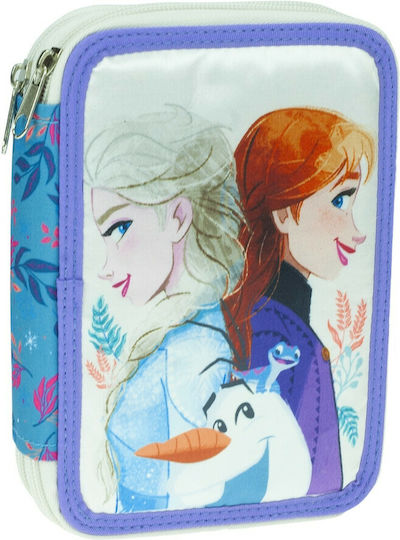 Gim Frozen Pencil Case Full with 2 Compartments Light Blue