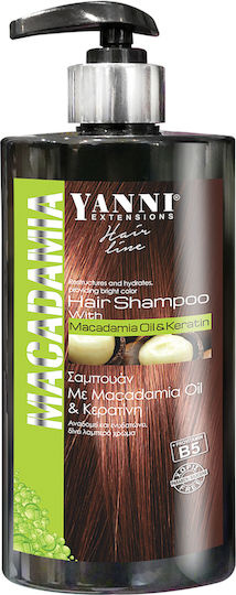 Yanni Extensions Macadamia Σαμπουάν Αναδόμησης/Θρέψης & Ενυδάτωσης για Όλους τους Τύπους Μαλλιών 500ml