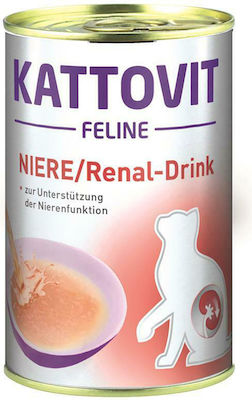 Kattovit Renal Kidney Wet Food for Adult Cats for Kidney Diseases In Can with Chicken 1pc 135gr