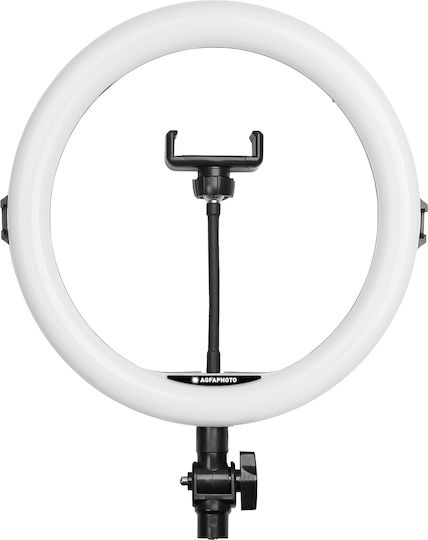 AgfaPhoto Realiview ARL11XL Lumină Inelară 28cm Cu Trepied De Pardoseală Și Suport Pentru Telefon