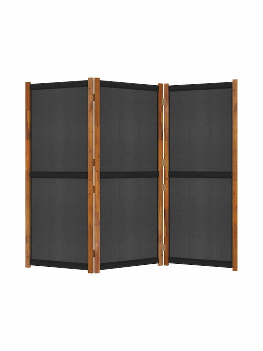 vidaXL Dekorativer Raumteiler Hölzernes mit 3 Paneelen 210x180cm