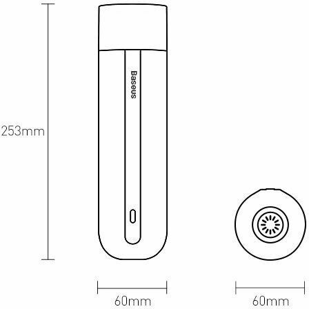 Baseus A2 Mini Wireless Aspirator de mână pentru mașină Aspirare uscată cu Putere 70W Reîncărcabil 5V Alb