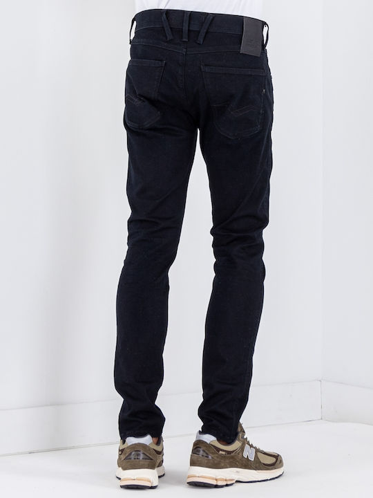 Replay Anbass Ανδρικό Παντελόνι Τζιν Ελαστικό Slim Fit Navy Μπλε