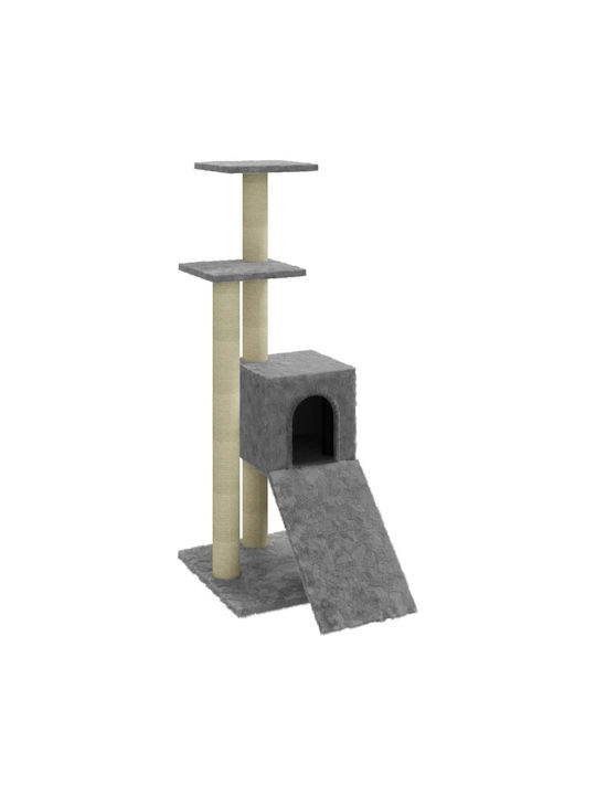 vidaXL Ονυχοδρόμιο Γατόδεντρο Γκρι 4 επιπέδων 35x54x92εκ.