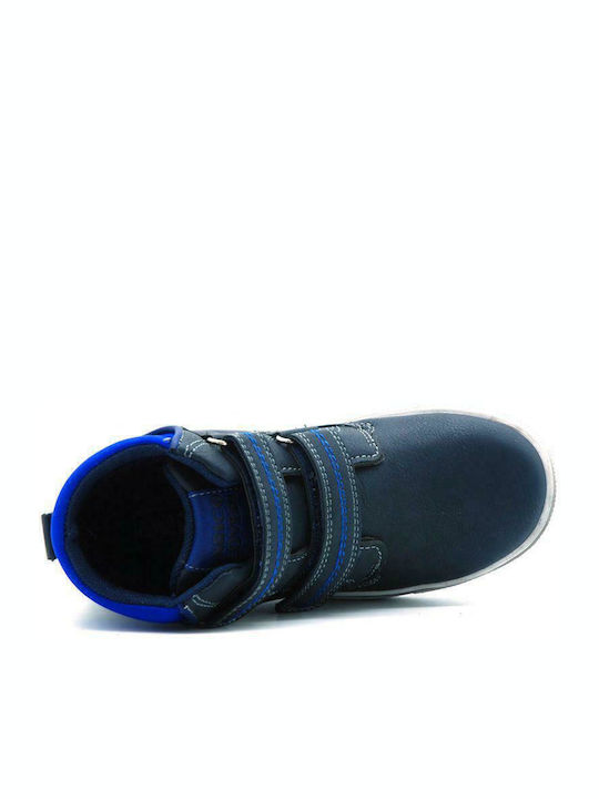 Kinder Sneakers Hoch mit Klettverschluss Marineblau