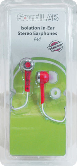 Ακουστικά Ψείρες In Ear Soundlab G141AR Κόκκινα
