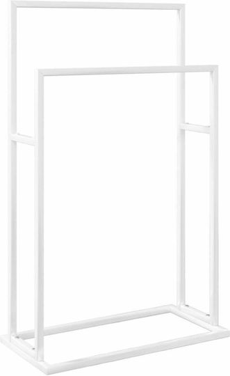 vidaXL Raft de haine de Baie Dublu ​48x78.5cm Alb