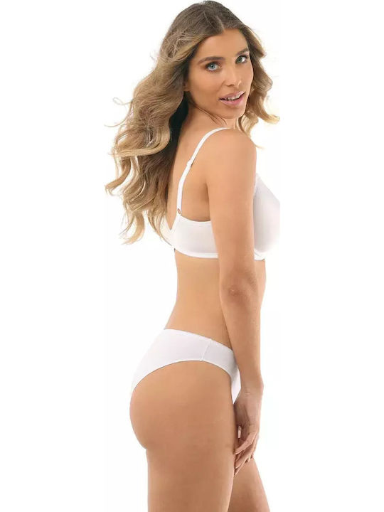 Grazia Βαμβακερό Γυναικείο Slip Λευκό