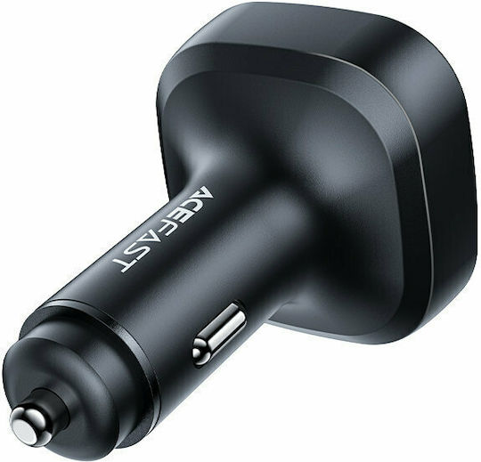 Acefast B5 Auto-Ladegerät 101W 4A Schnellladung mit Anschlüssen: 1xUSB 2xType-C Schwarz Farbe