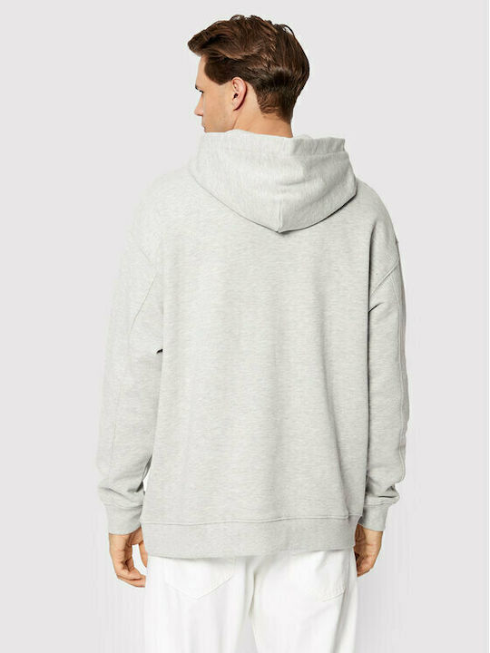 Lee Men's Sweatshirt with Hood and Pockets Gray