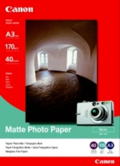 Canon MP-101 Фотохартия Матов A3 170гр/кв.м за Принтери Мастиленоструен 40 Sheets