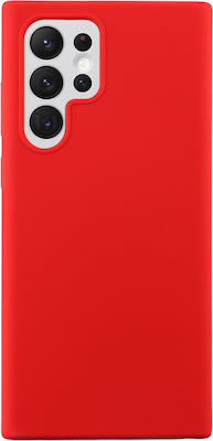 Idol 1991 Velvet Elite 4 Side Camera Guard Umschlag Rückseite Silikon Rot (Galaxy S22 Ultra 5G) 8314568