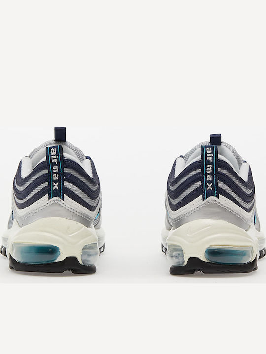 Air Max 97 Damen Sneakers Metallic Silver / Chlorine Blue / White