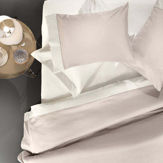 Guy Laroche Bettwäsche-Set King Size 270x280cm. Silky Natural / Ivory / Ivory 4Stück