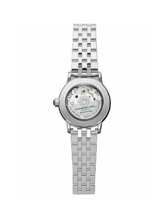 Raymond Weil Maestro Diamonds Uhr Automatisch mit Silber Metallarmband