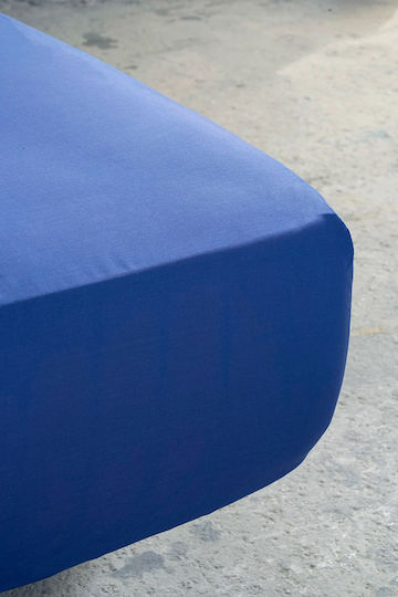 Nima Unicolors King Size Bed Sheet 270x280cm Space Blue