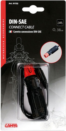 Lampa Car Electrical Spare Part Connection Plug with Cable and Din Socket for Battery Charger