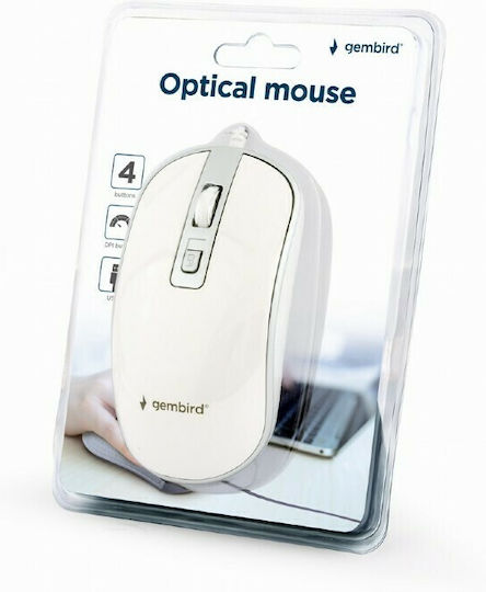 Gembird MUS-4B-06 Cu fir Mouse Argintiu