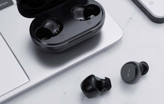 Delux DT3 In-Ear Bluetooth-Freisprecheinrichtung Kopfhörer mit Ladeetui Schwarz