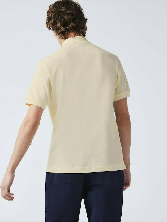 Lacoste Ανδρικό T-shirt Κοντομάνικο Polo Off White