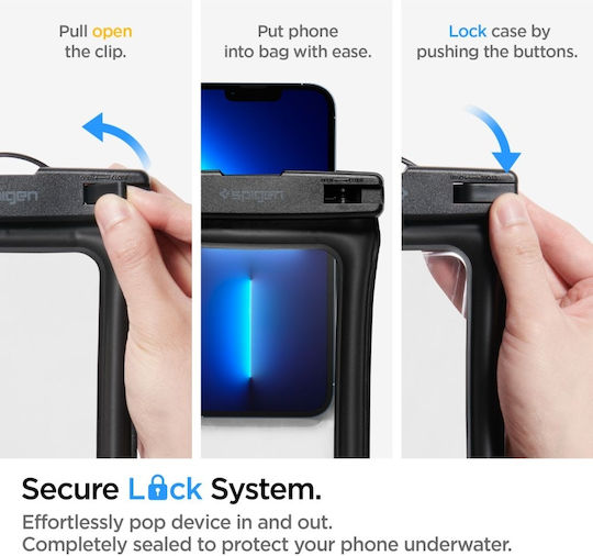 Spigen A610 Waterproof Case up to 6.9" Black AMP04529