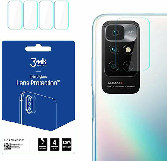 3MK Lens Protection 4 pcs Protecție Cameră Tempered Glass Transparent pentru Redmi Note 11