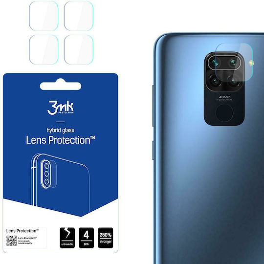 3MK Flexible Glass Lens Προστασία Κάμερας Tempered Glass Διάφανο για το Redmi Note 9
