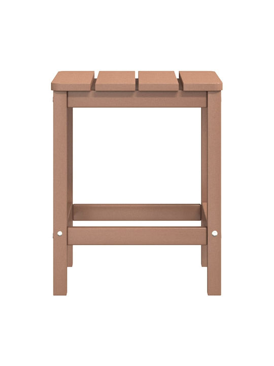 Adirondack Garden Lounge Set for Small Outdoor Spaces 3 Pieces Brown