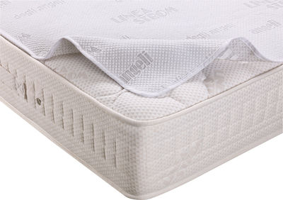 Linea Strom Single Jacquard Mattress Cover with Elastic Straps Status Cotton White 90x200cm