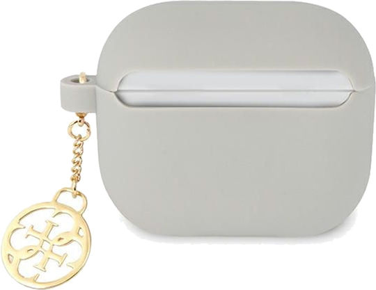 Guess Charm Husă în culoarea Gri pentru Apple AirPods 3