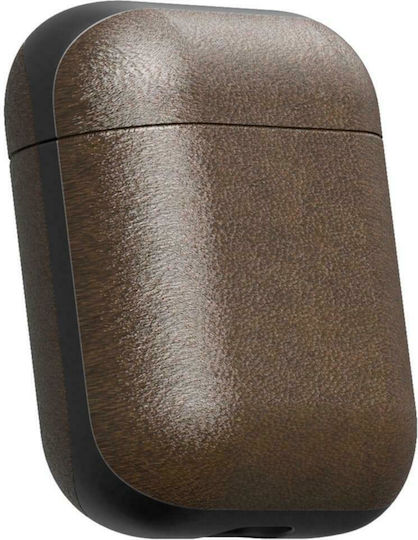 Nomad Rugged Case Leather in Brown color for Apple AirPods 1 / AirPods 2