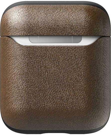 Nomad Rugged Case Leather in Brown color for Apple AirPods 1 / AirPods 2