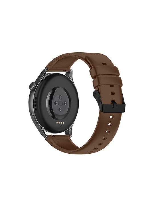 Hurtel Strap One Λουράκι Σιλικόνης Καφέ (Huawei Watch GT2 / GT3 (42mm) / GT3 Pro (43mm))