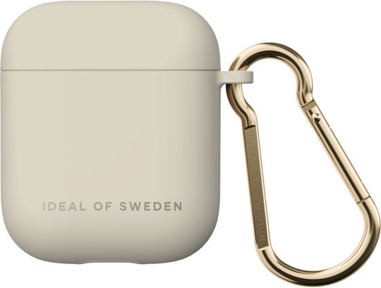 iDeal Of Sweden Active Θήκη Συνθετική με Γάντζο Ecru για Apple AirPods