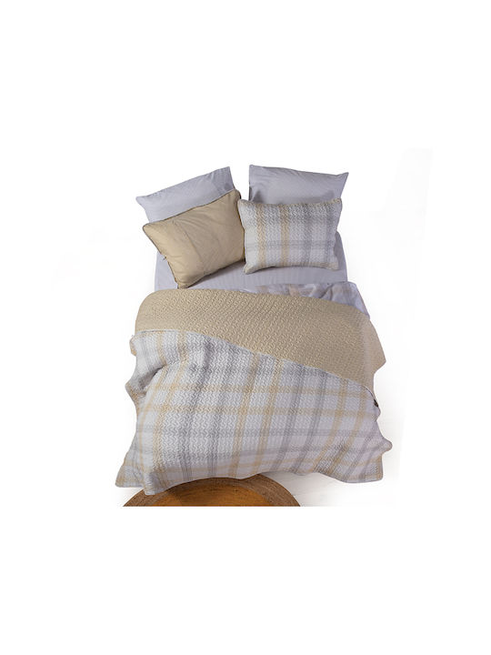 Nef-Nef Homeware Bradford Pillowcase Set with Envelope Cover Yellow 52x72cm.