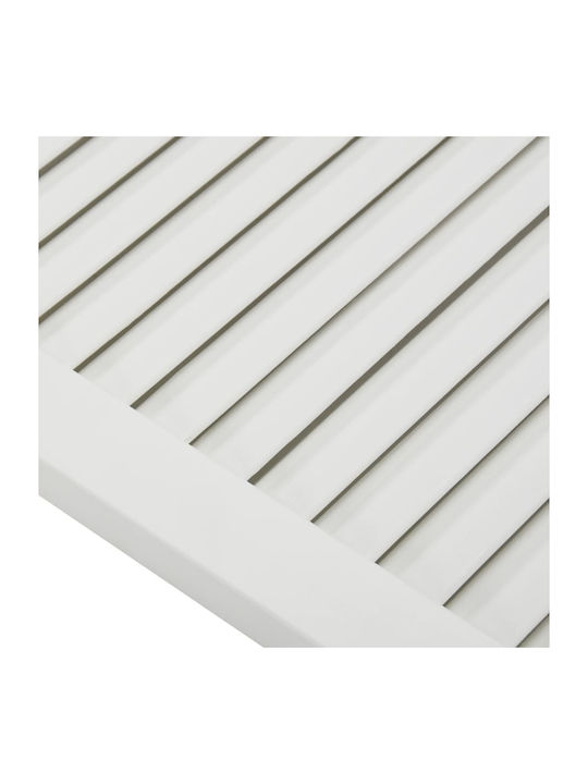 vidaXL Rectangular Bookcase Door made of Solid Wood in White Color 69x39.4cm 151160 1pcs