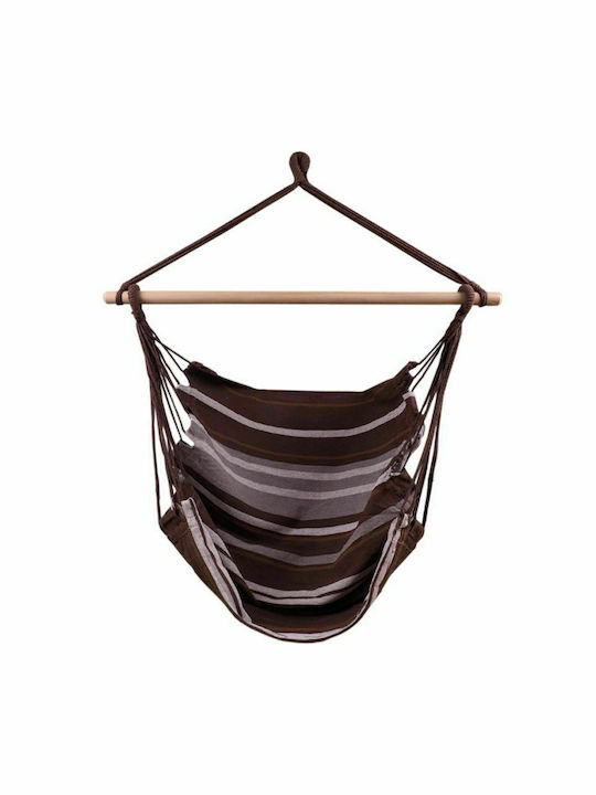 Royokamp Hängesessel Einzeln Stoff Braun 100x100cm