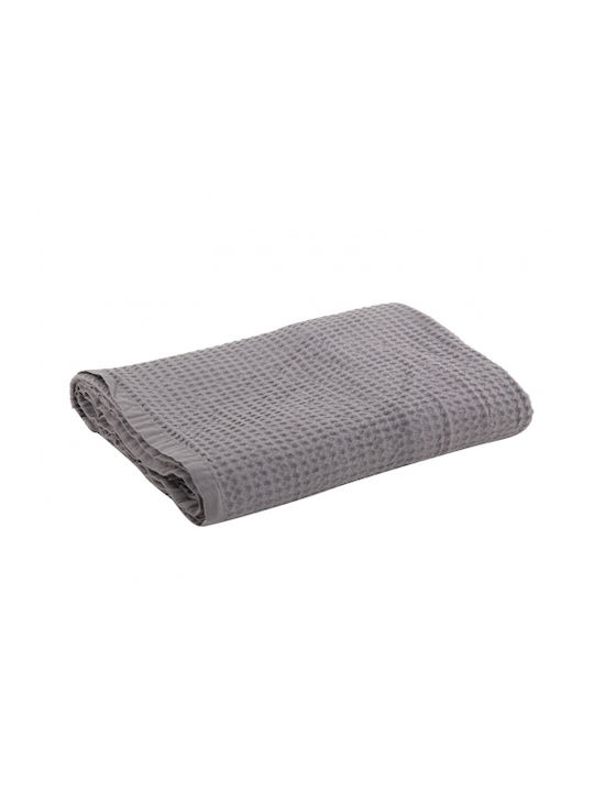 Nef-Nef Homeware New Golf Pique Single Blanket 160x240cm Silver