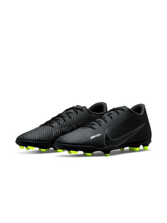 Nike Vapor 15 Club FG/MG Ψηλά Ποδοσφαιρικά Παπούτσια με Τάπες Μαύρα