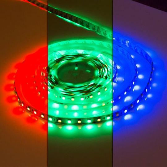 V-TAC Ταινία LED 12V RGB Φως 5m Τύπου SMD5050